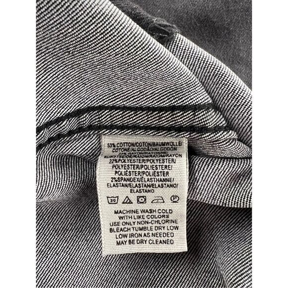 Free People Women’s 6 Modern Femme Denim Jean Skirt Black Stretch Zip - Picture 5 of 5